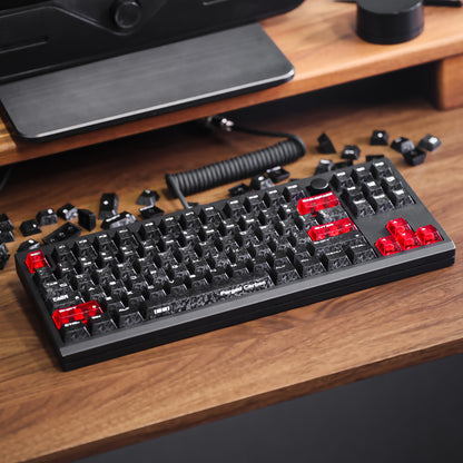 Forged Carbon Cherry Profile Keycap Set-123 Keys