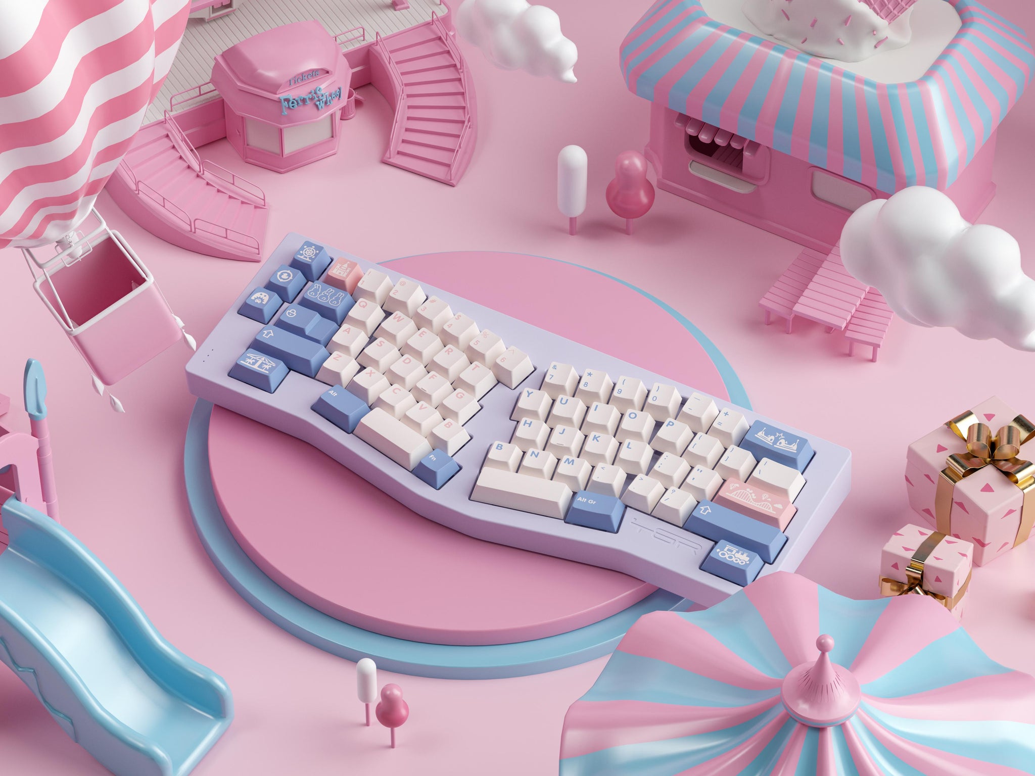 Zero-G Studio x Domikey Fantasy Land Gift v2 Keycaps-Chosfox
