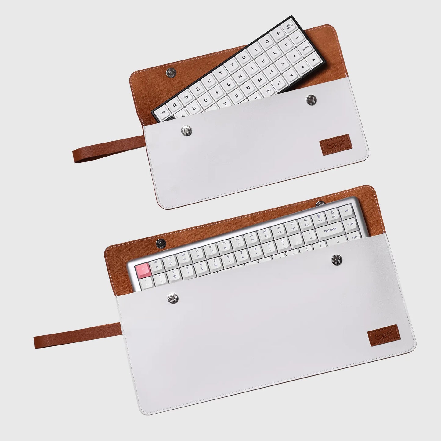 Chosfox white PU keyboard bag, lowprofile