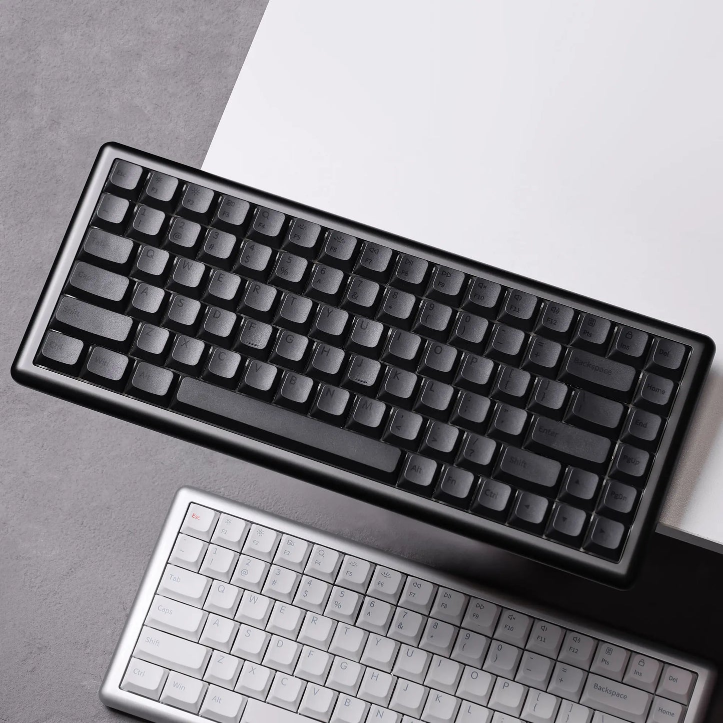 Chosfox_Vero75_lowprofile_Keyboard, Deep Space Gray, Space Silver
