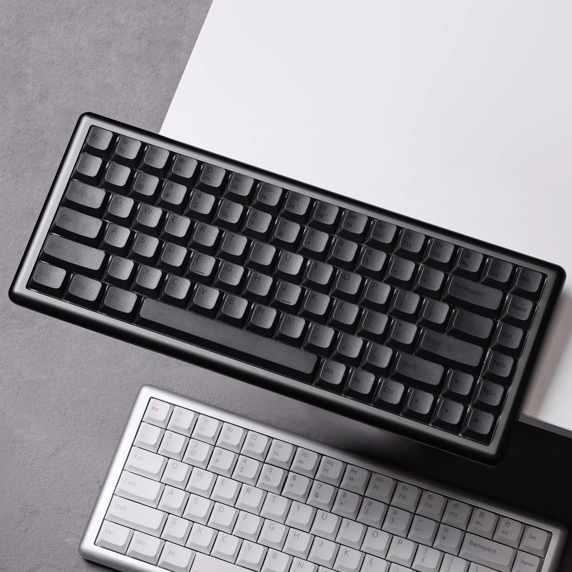 Chosfox_Vero75_lowprofile_Keyboard, Deep Space Gray, Space Silver