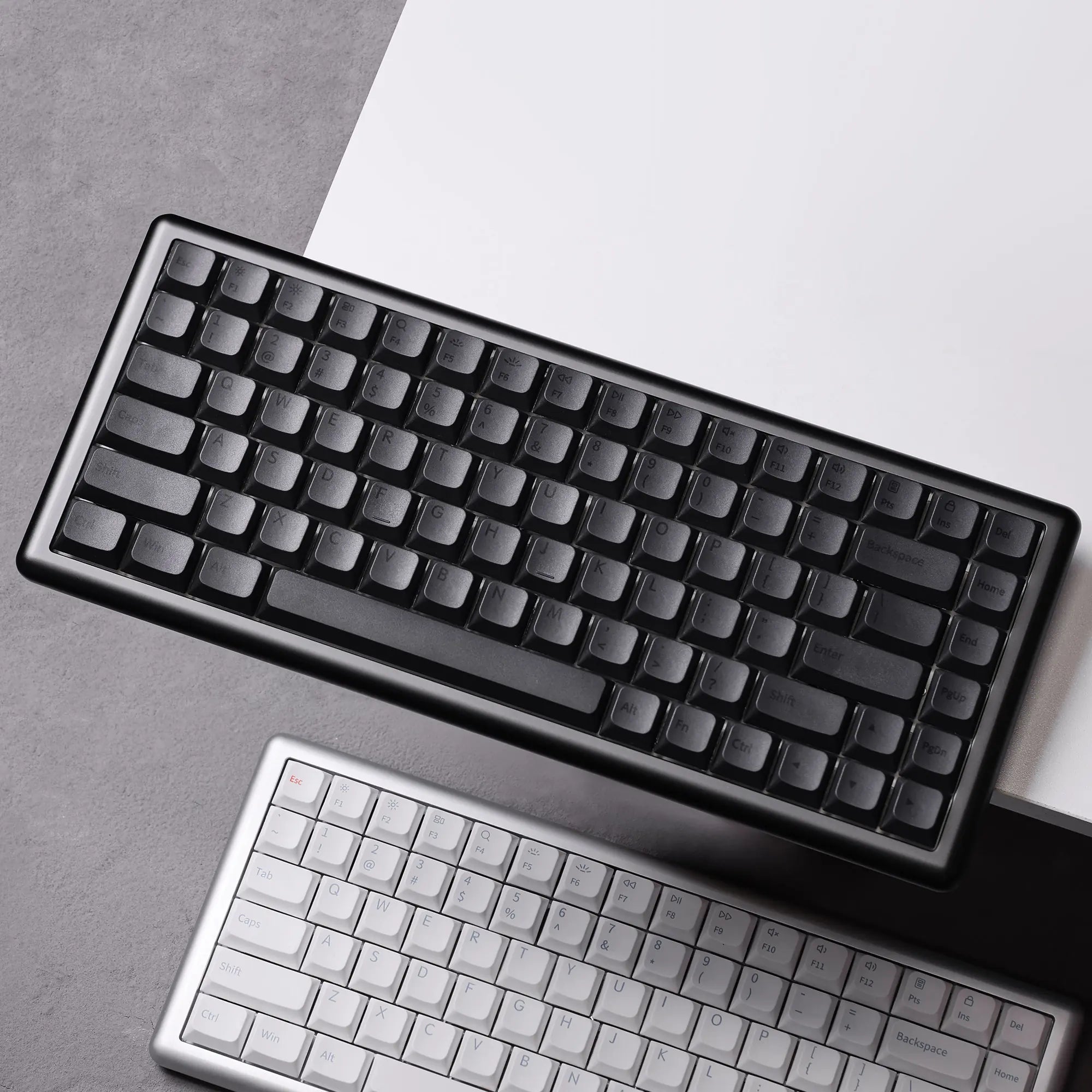 Chosfox_Vero75_lowprofile_Keyboard, Deep Space Gray, Space Silver