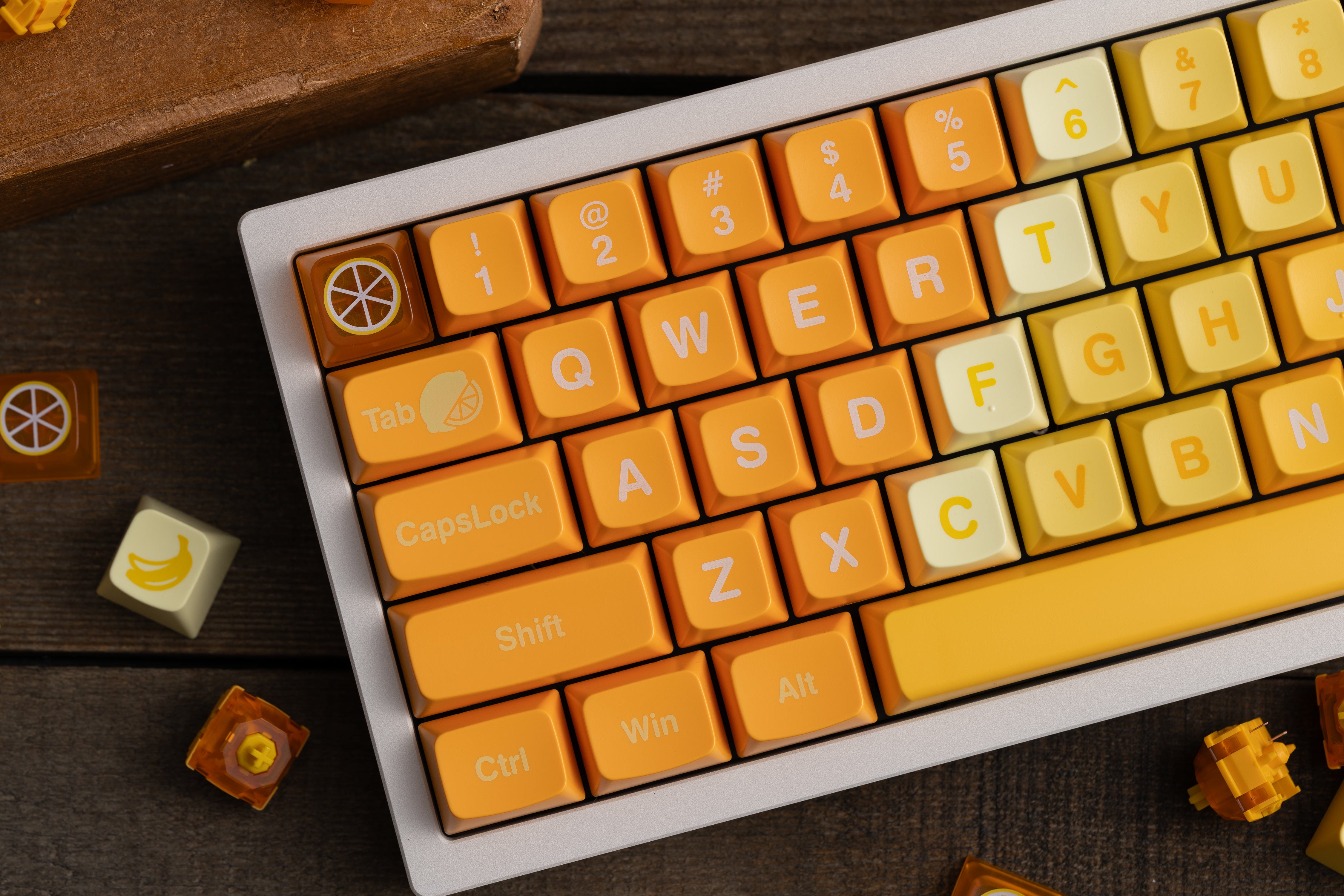 Hifi Fox x WPJ | Yellow Fruit WDA Profile Keycap Set – Chosfox