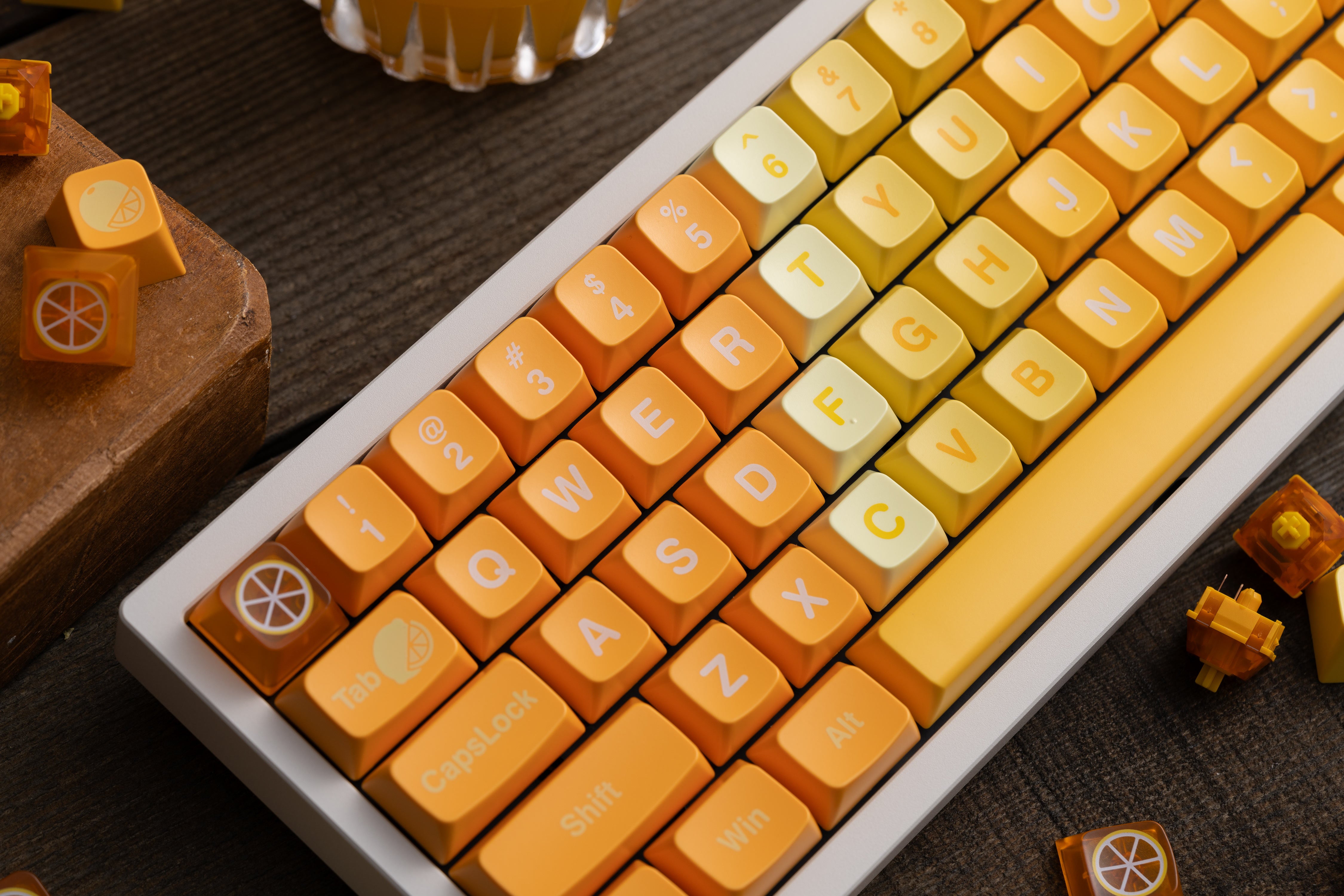 Hifi Fox x WPJ | Yellow Fruit WDA Profile Keycap Set – Chosfox