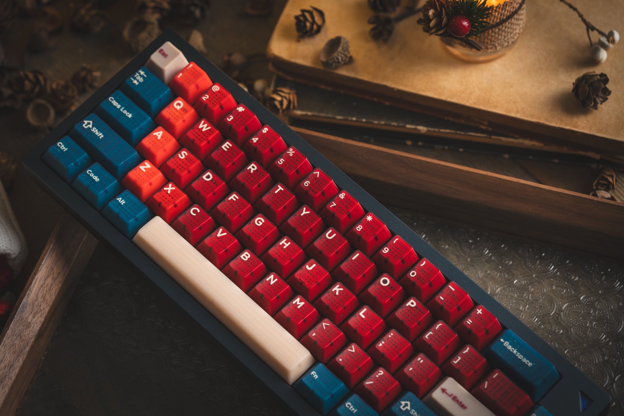 Hifi Fox Studio x Domikey | Red Bean Keycaps-Chosfox