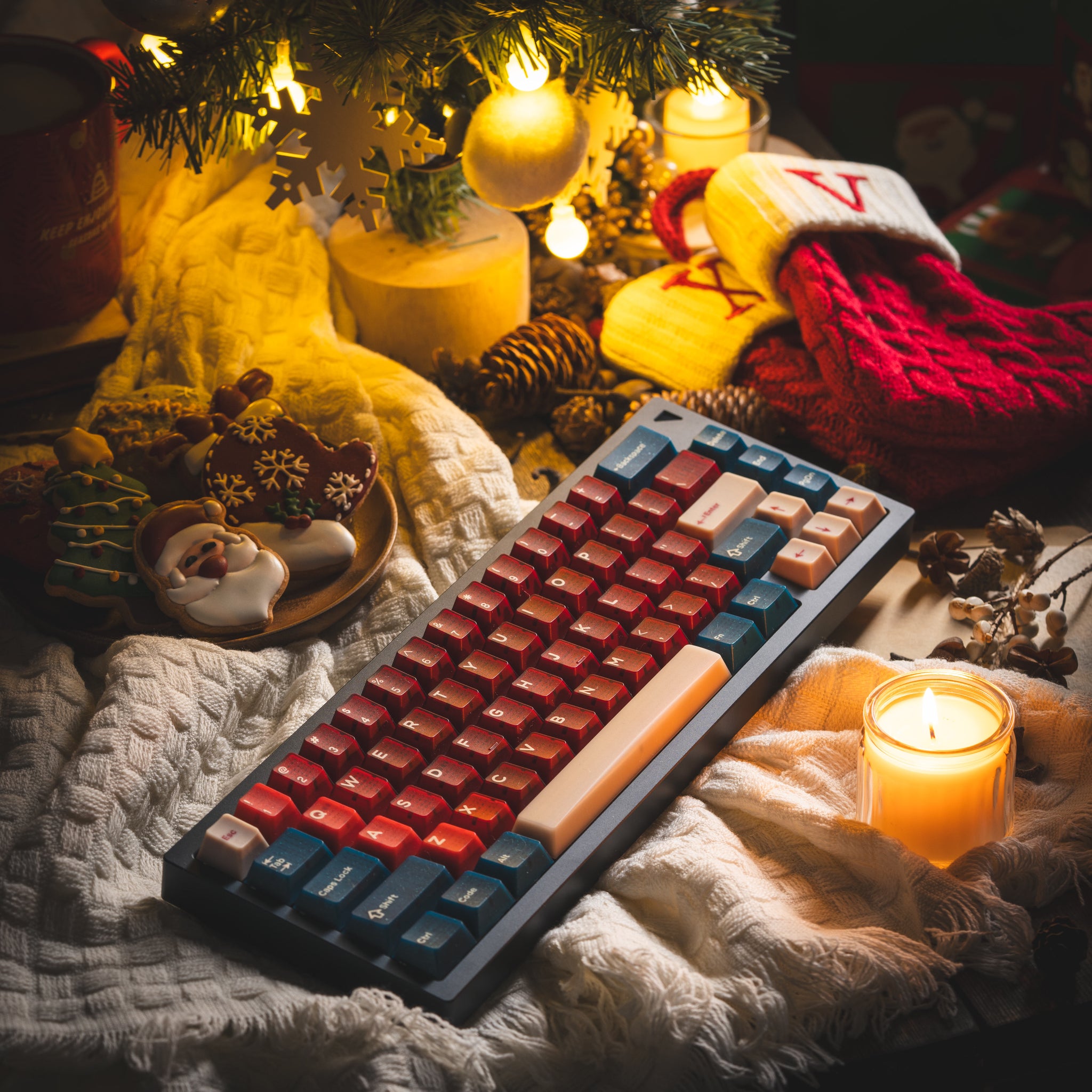 Hifi Fox Studio x Domikey | Red Bean Keycaps-Chosfox