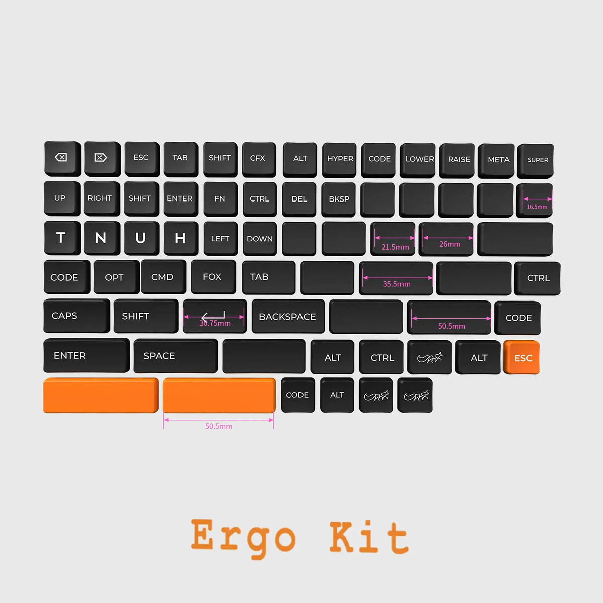 ChocFox CFX WoB Keycap Set – Chosfox ChocFox CFX WoB Keycap Set – Chosfox