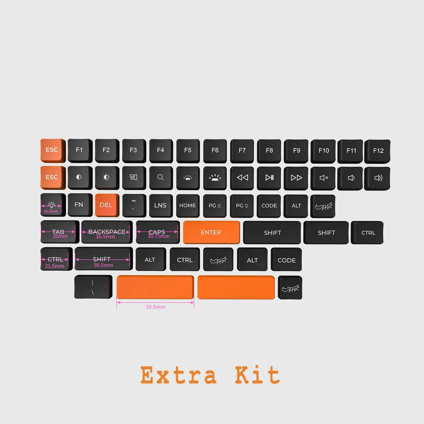 ChocFox CFX WoB Keycap Set