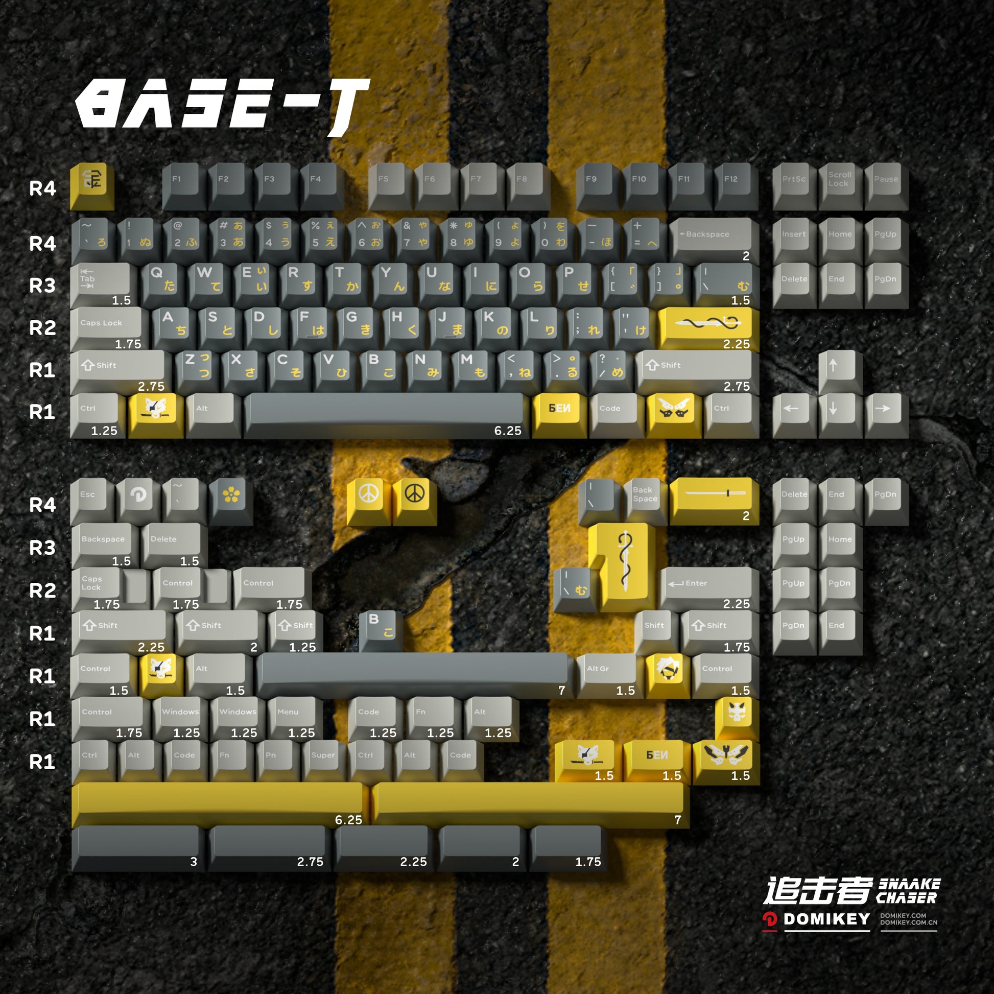 Domikey Snaake Chaser Keycap Set-Chosfox