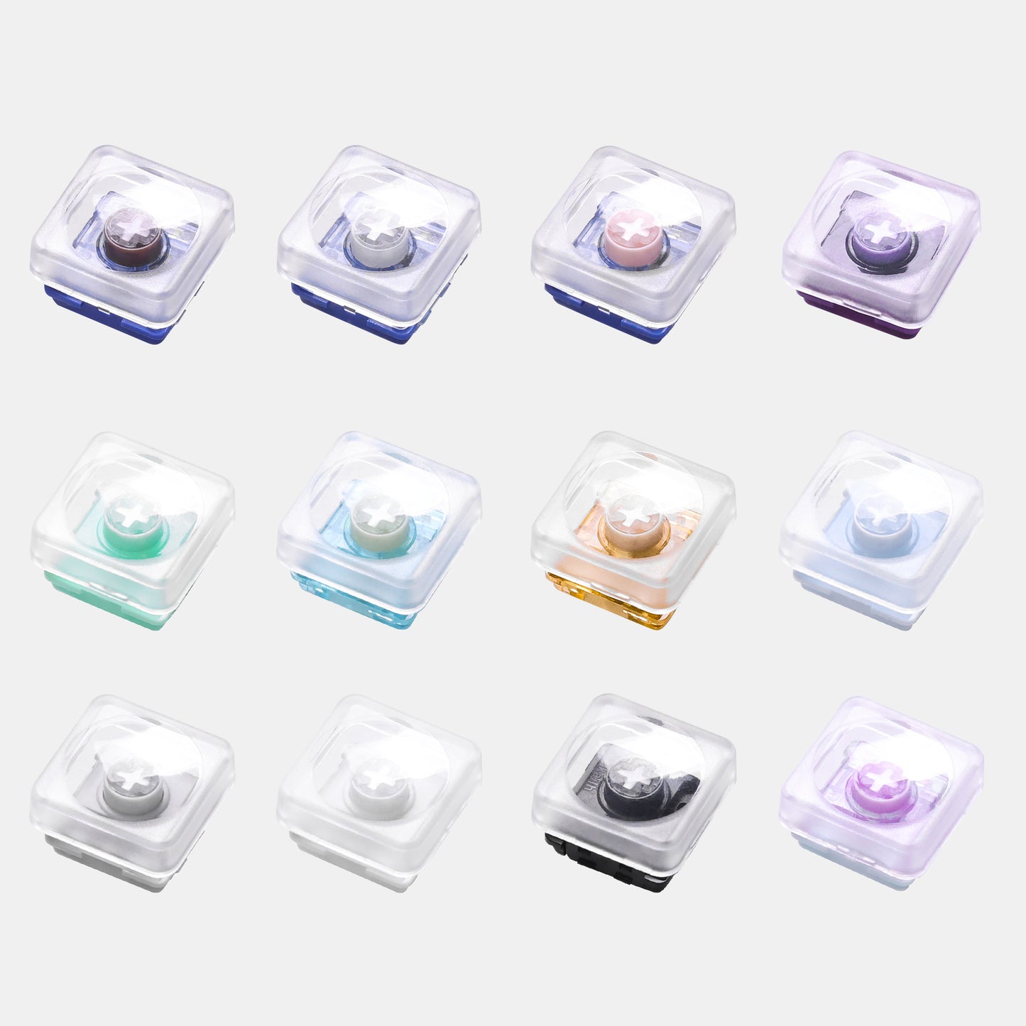 Kailh 16 different Choc V2，linear, tactile, clicky 