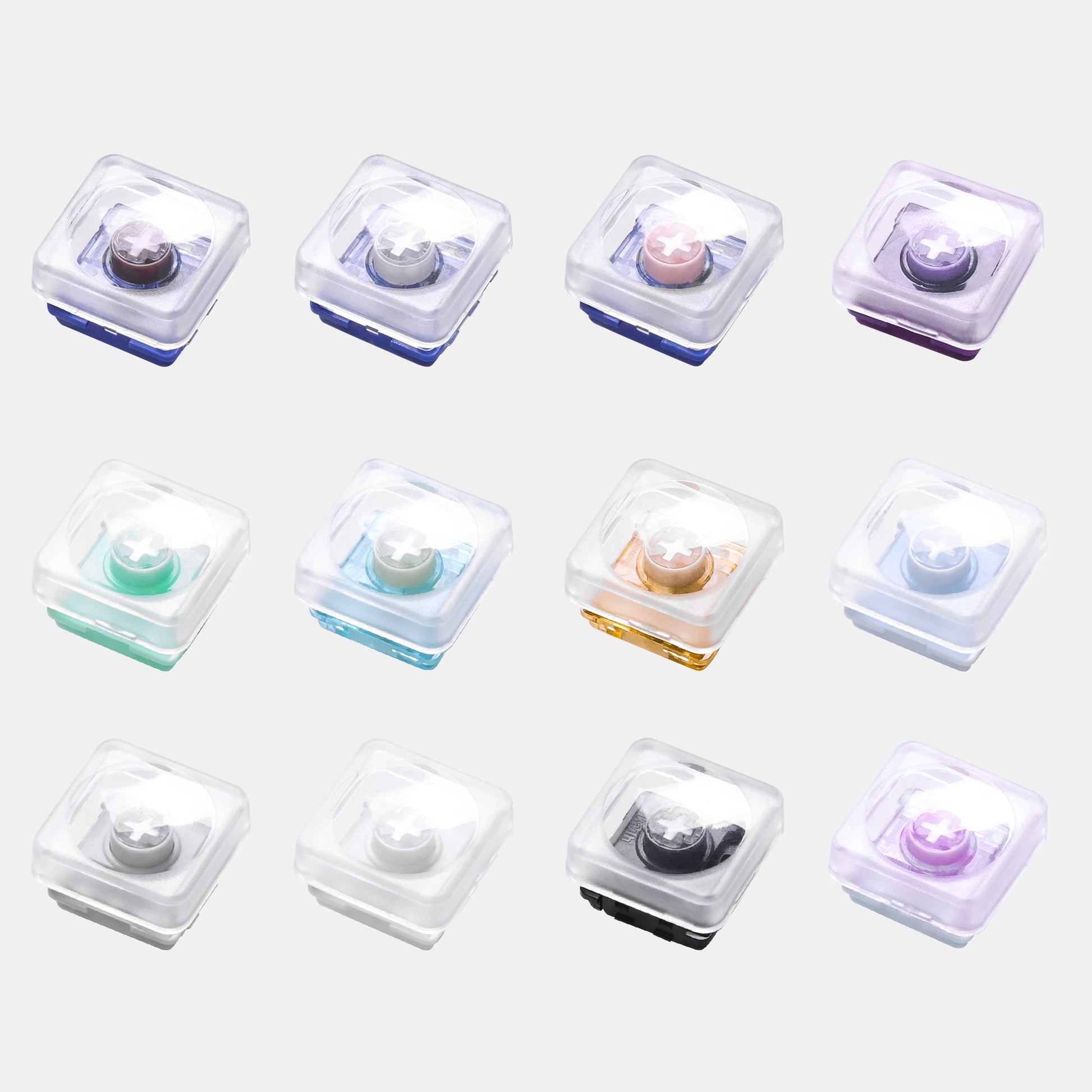 Kailh 16 different Choc V2，linear, tactile, clicky 