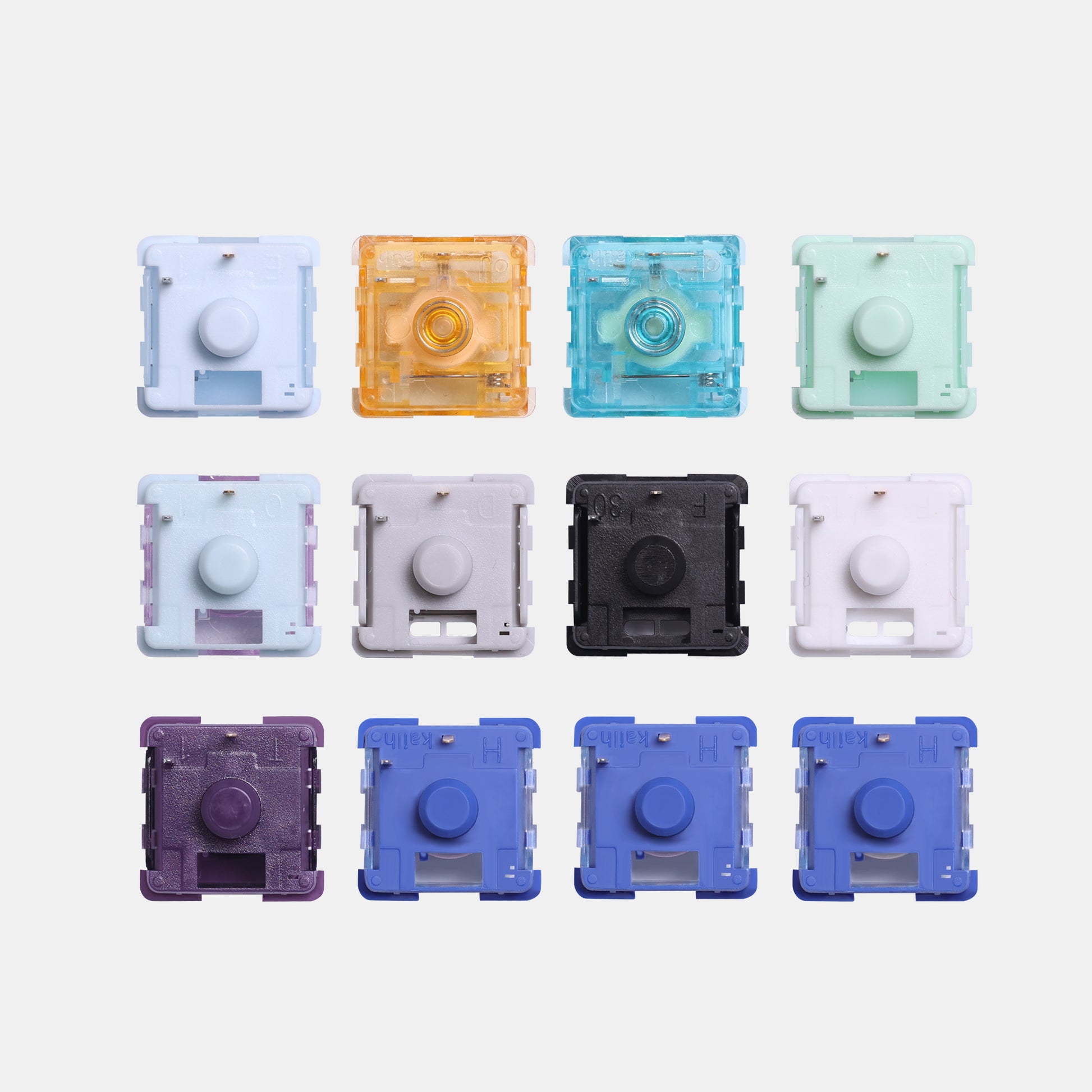 Kailh 16 different Choc V2，linear, tactile, clicky 