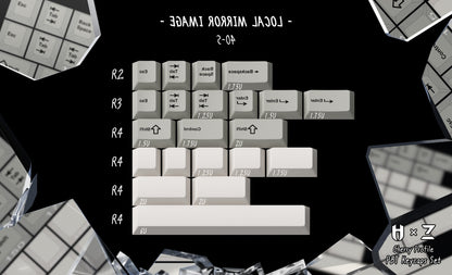 ZERO-G X HAMMER WORKS | Jeu de touches PBT MIRROR IMAGE CHERRY PROFILE