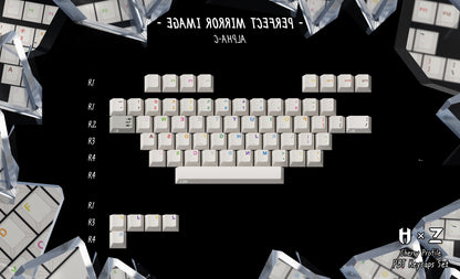 ZERO-G X HAMMER WORKS | Jeu de touches PBT MIRROR IMAGE CHERRY PROFILE