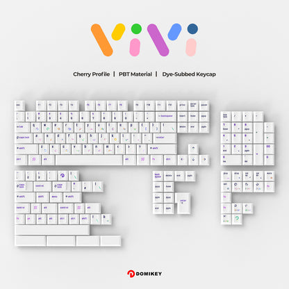 Domikey VIVI Cherry Profile Keycaps-Chosfox