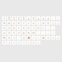 Chosfox CFX Warm White Low-profile Keycap Set for Choc V1-66 Keys（Presale）