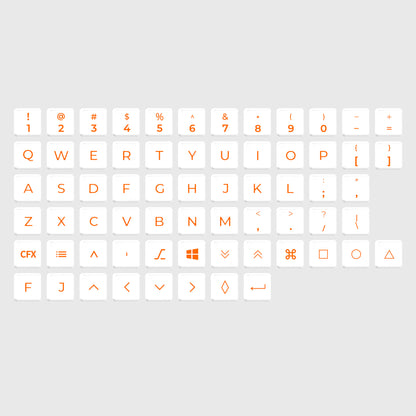 Chosfox CFX Low-profile Keycap Set for Choc V1-66 Keys（Presale）