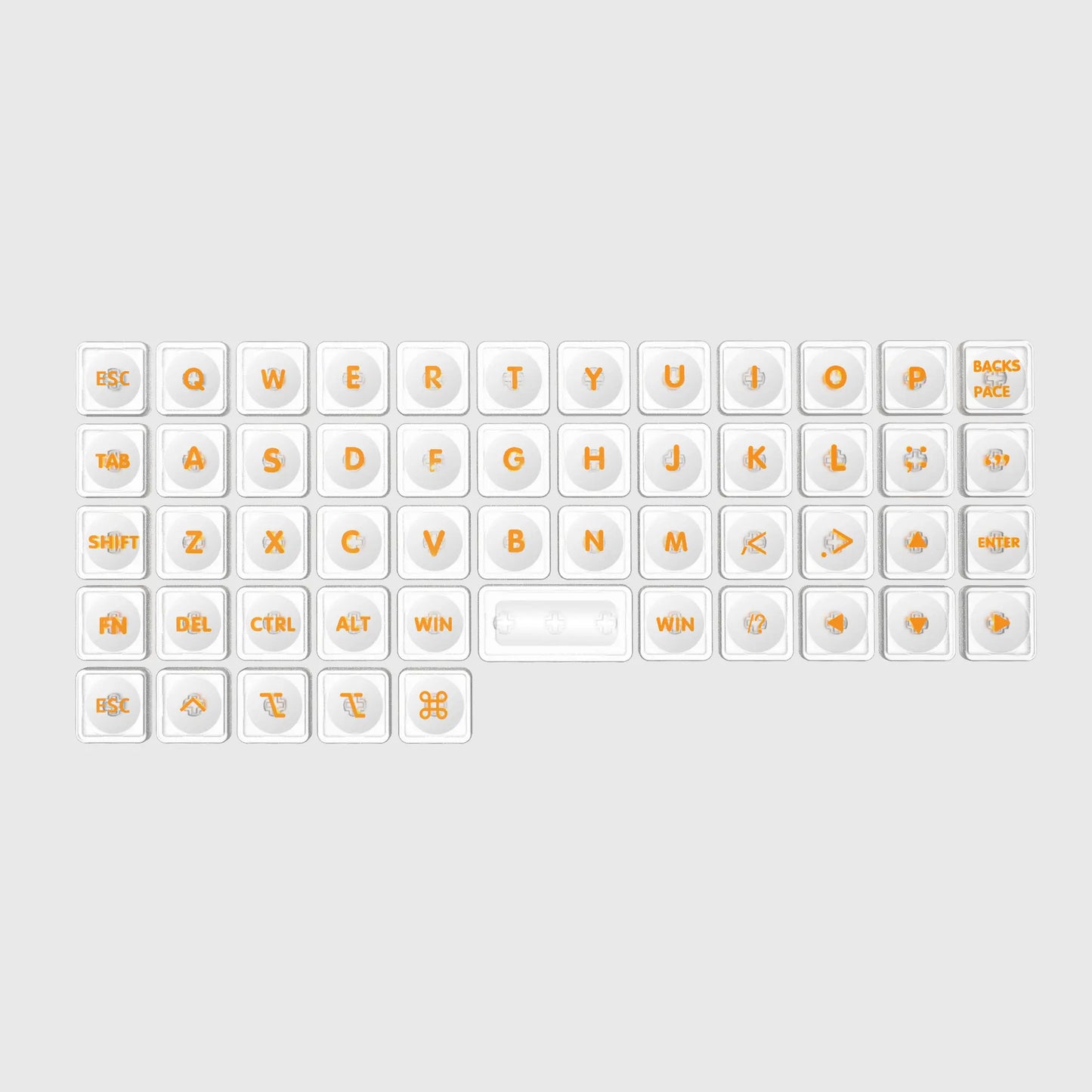 LCK transparency Keycap Set for Choc V2-For adding to cart