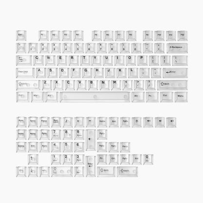 White Red Purple Transparent Frosted Cherry Height Keycaps-123keys