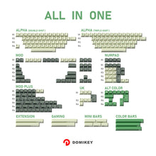 Domikey Desert Island Cherry プロファイル トリプル/ダブルショット ABS キーキャップ セット