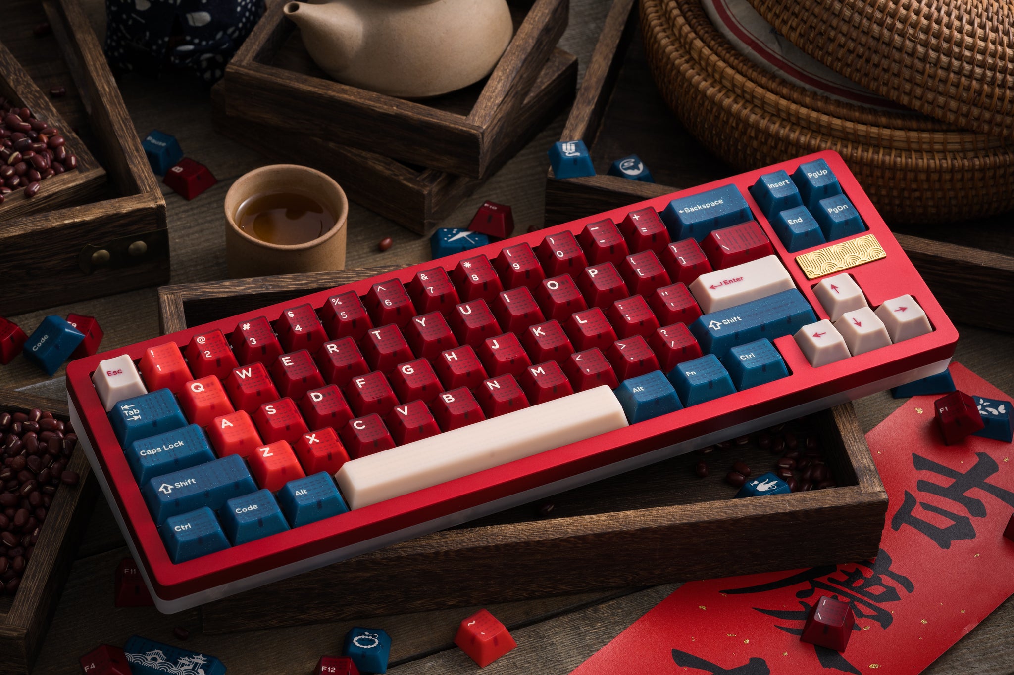 Hifi Fox Studio x Domikey | Red Bean Keycaps-Chosfox