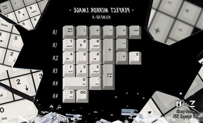 ZERO-G X HAMMER WORKS | Jeu de touches PBT MIRROR IMAGE CHERRY PROFILE