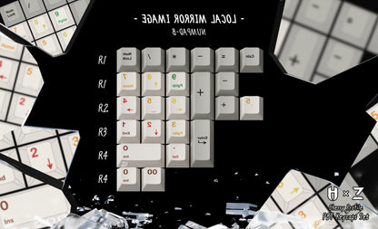 ZERO-G X HAMMER WORKS | Jeu de touches PBT MIRROR IMAGE CHERRY PROFILE