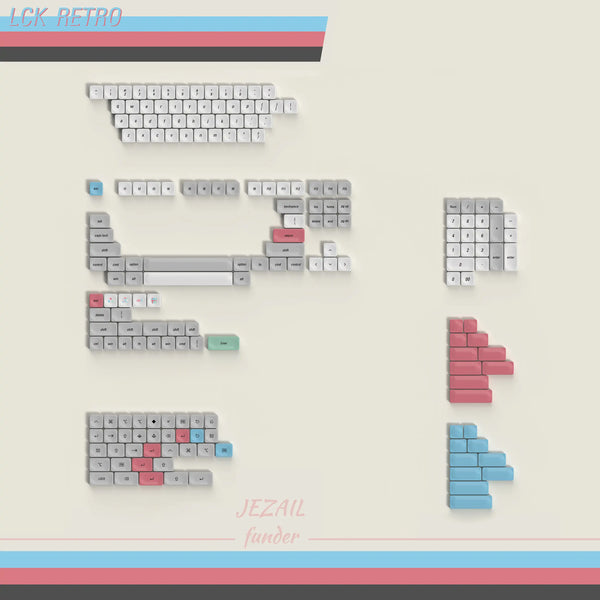 Chosfox x LCK レトロ麻雀キーキャップセット