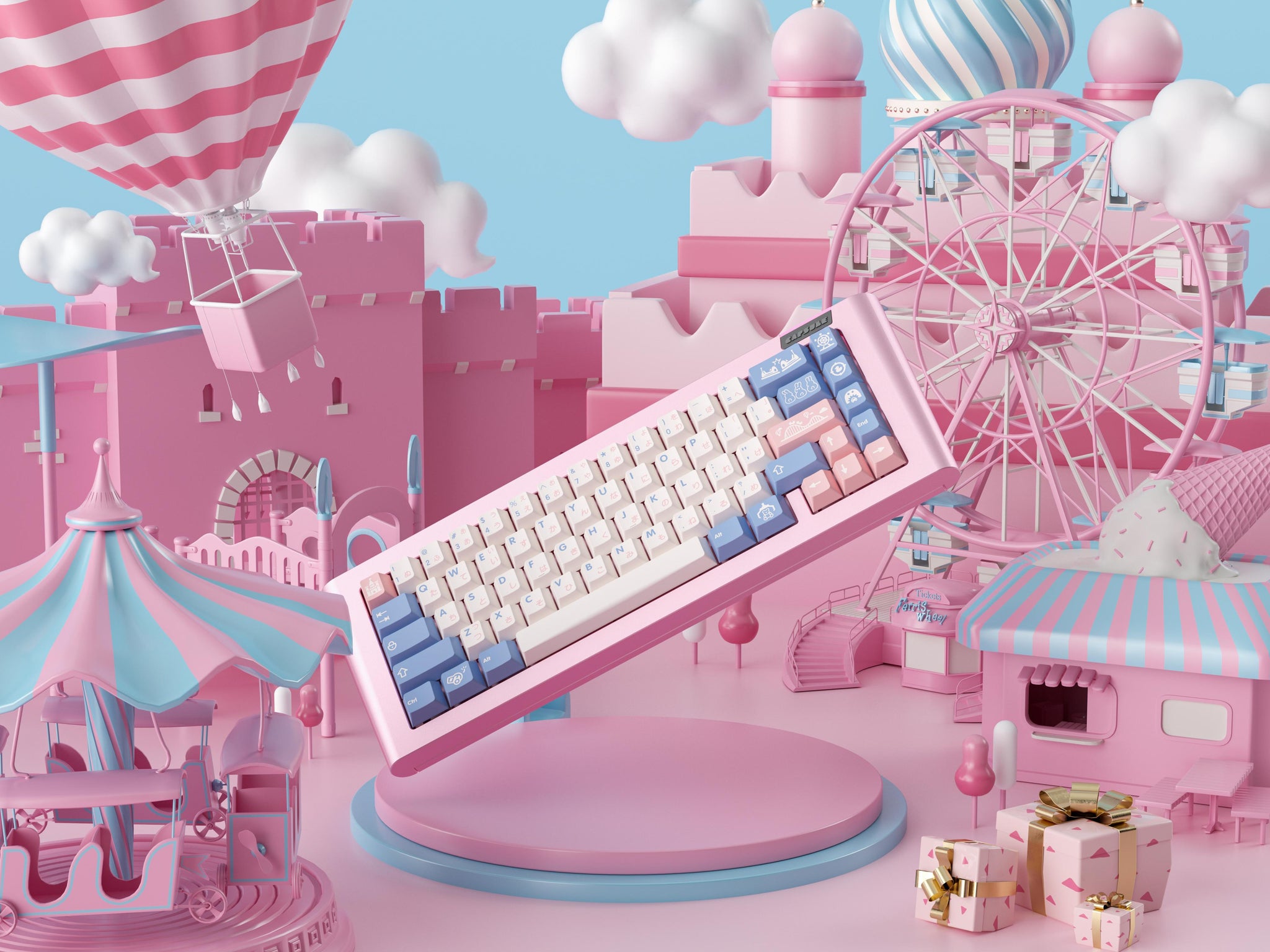 Zero-G Studio x Domikey Fantasy Land Gift v2 Keycaps-Chosfox