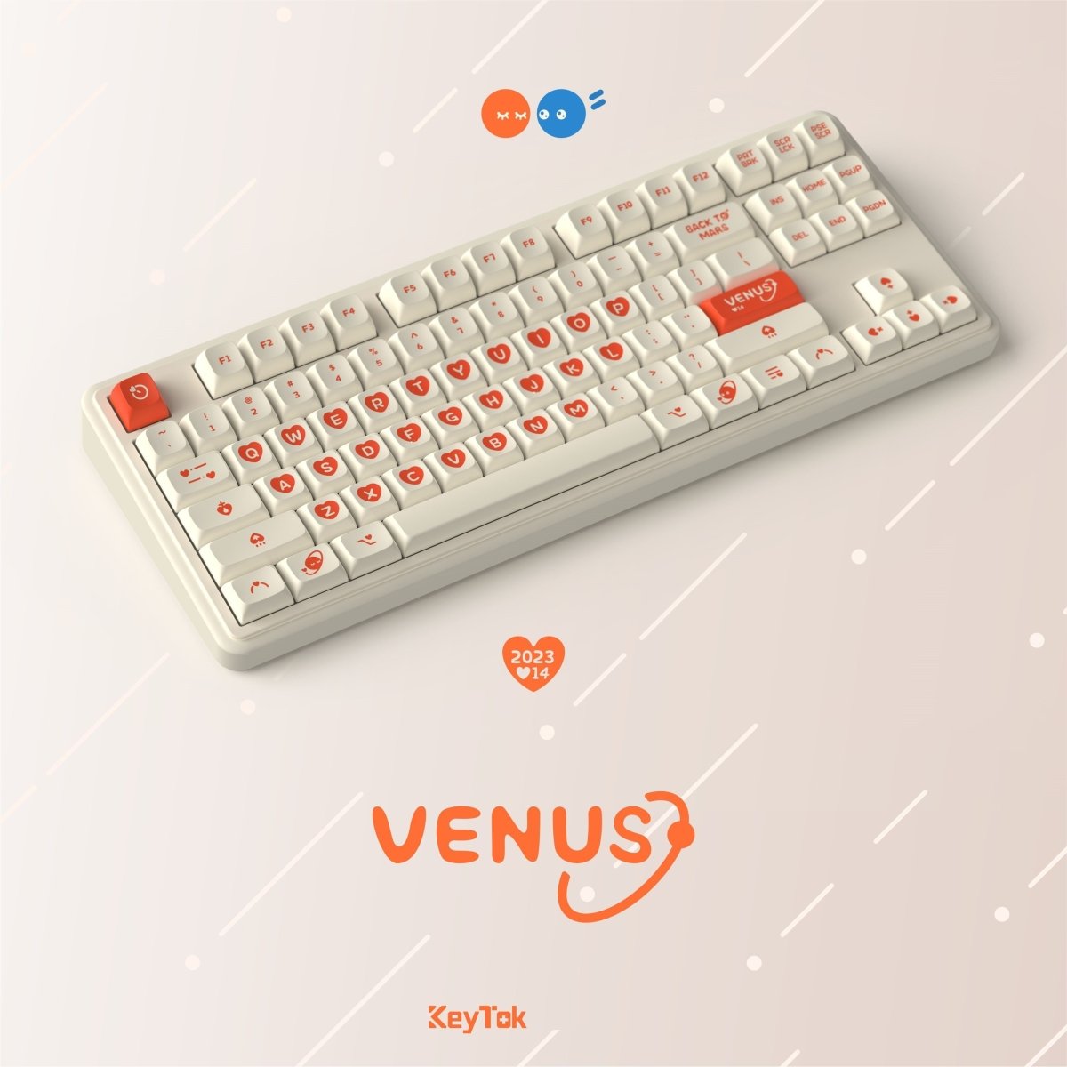 KeyTok Mars And Venus KDA Profile Keycaps-Chosfox