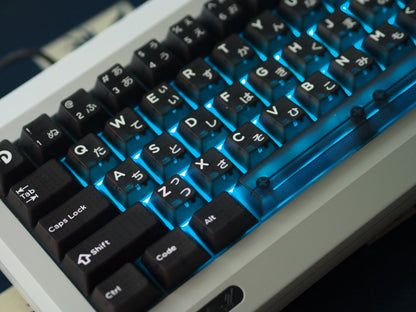 Domikey Obsidian WOB Cherry Keycaps-Chosfox