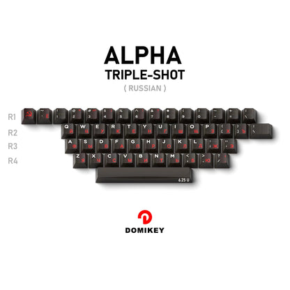 Domikey Obsidian WOB Cherry Keycaps-Chosfox