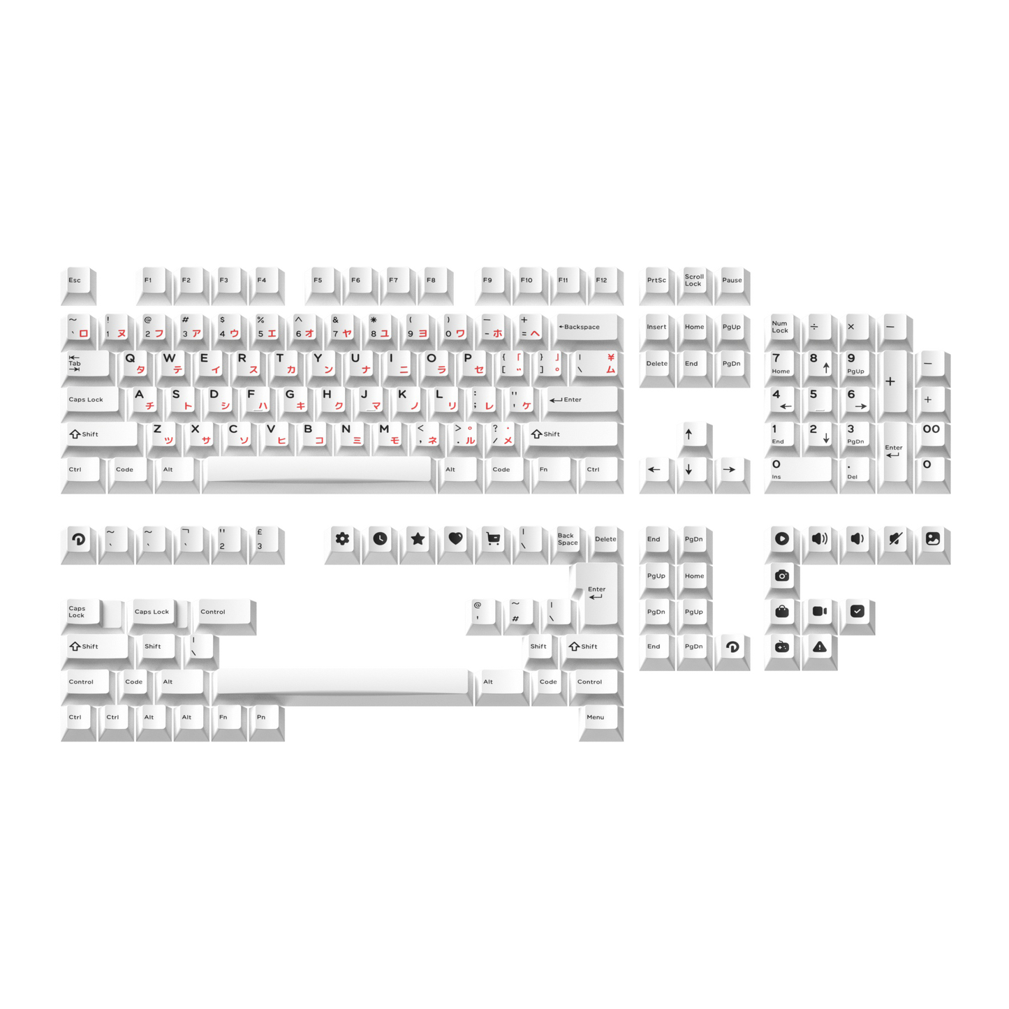 Domikey BOW Dye-Sub Cherry Profile Keycaps Set-Chosfox