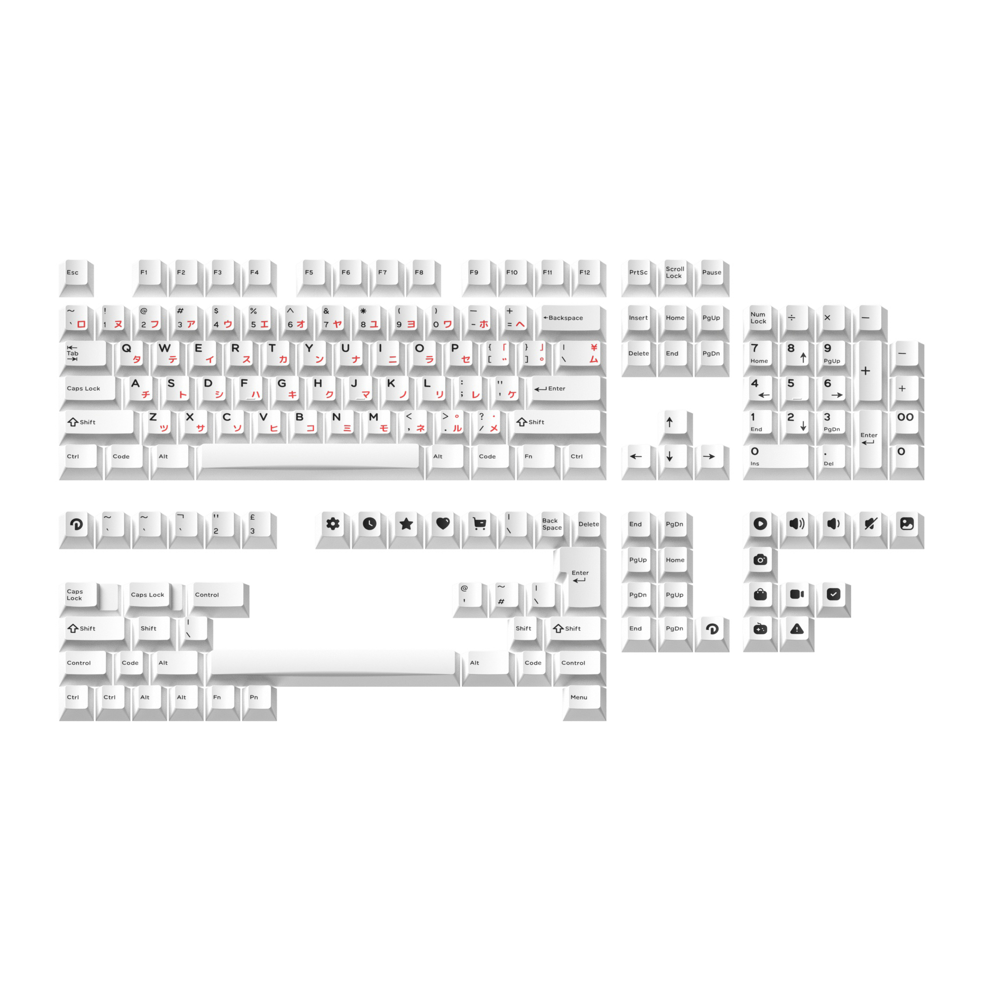 Domikey BOW Dye-Sub Cherry Profile Keycaps Set-Chosfox