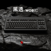 Domikey Obsidian WOB Cherry Profile Keycaps-Chosfox