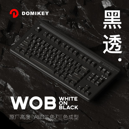 Domikey Obsidian WOB Cherry Keycaps-Chosfox