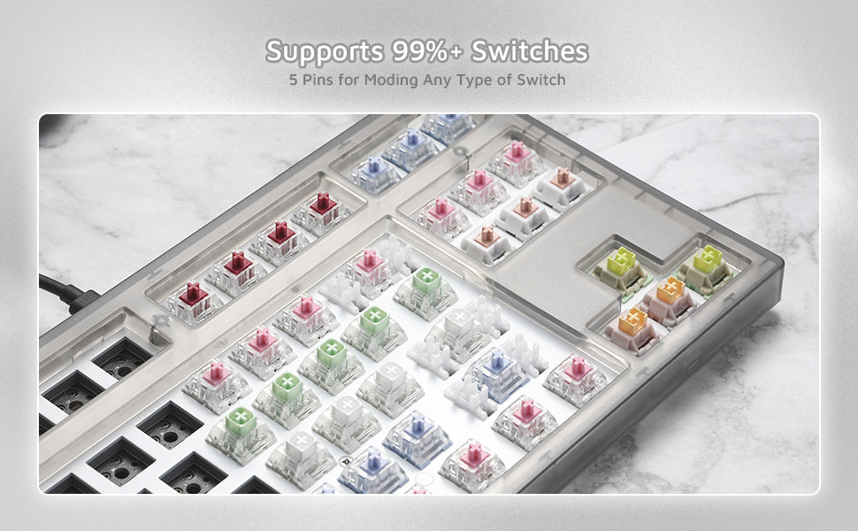 FL ESPORTS MK870 Mechanical Keyboard Kit (80%)-Chosfox
