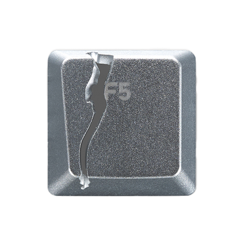 Full Metal Broken F5 Keycap-Chosfox