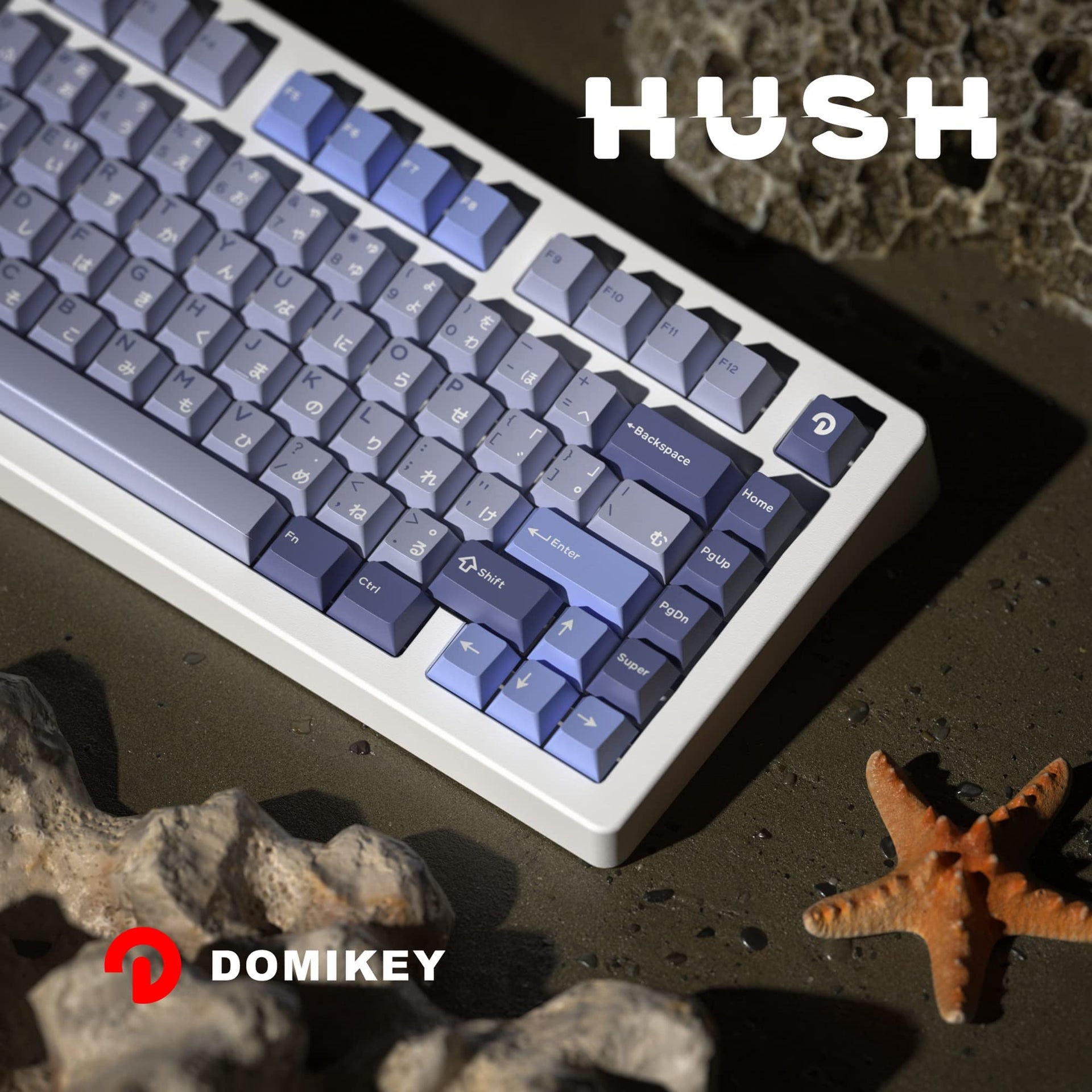 Domikey Hush Cherry Profile Keycaps-Chosfox