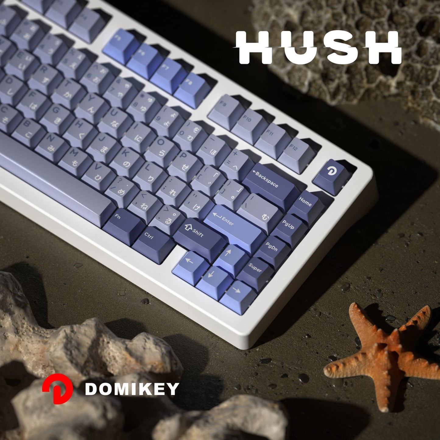 Domikey Hush Cherry Profile Keycaps-Chosfox