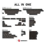 Domikey Obsidian WOB Cherry Keycaps-Chosfox