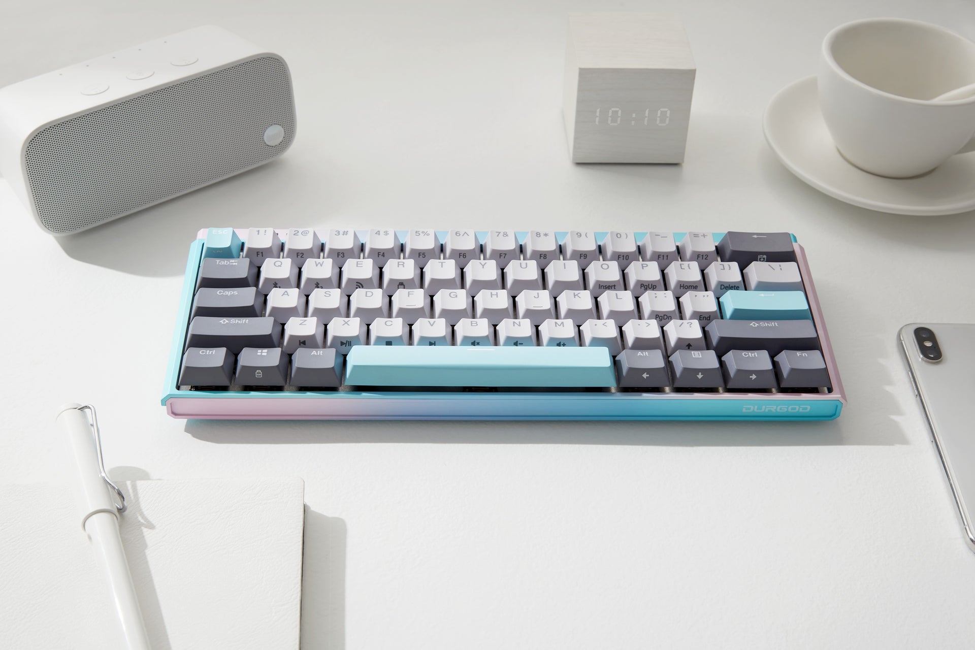 Durgod K330W Plus 60% 3-Mode Wireless/Wired Hot Swappable Mechnical Keyboard-Chosfox