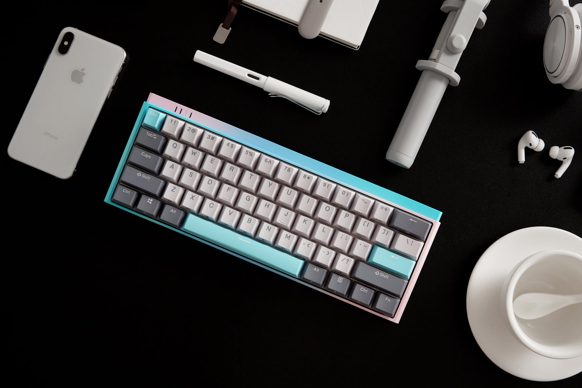 Durgod K330W Plus 60% 3-Mode Wireless/Wired Hot Swappable Mechnical Keyboard-Chosfox