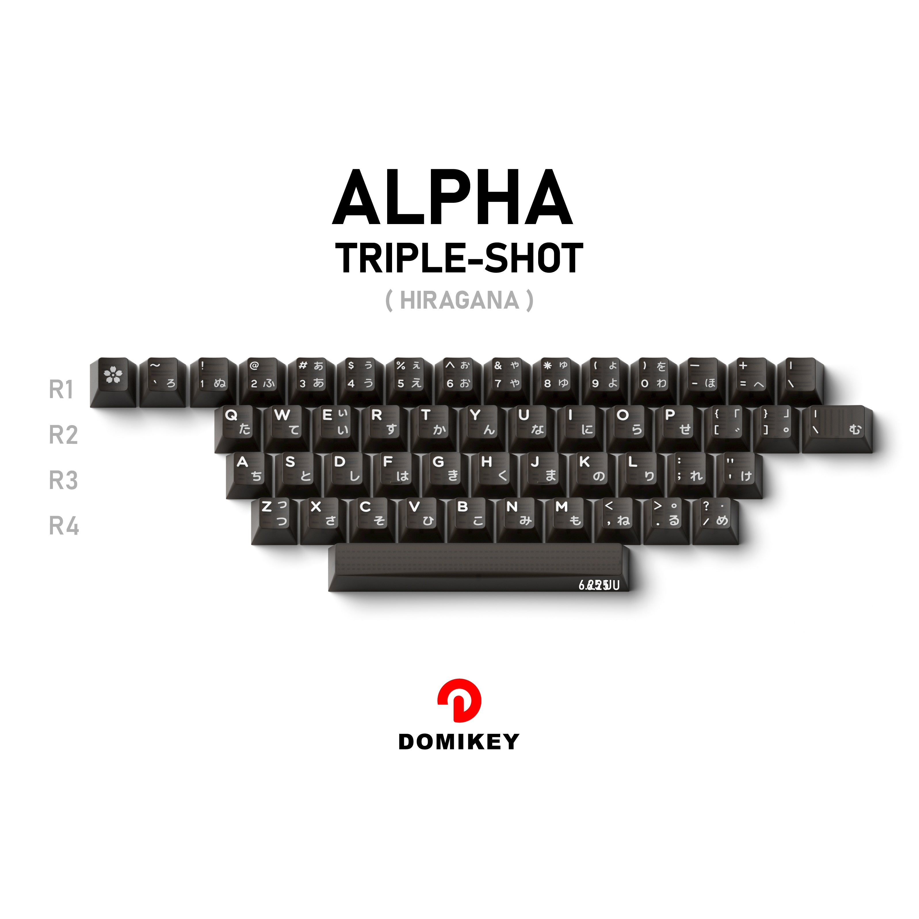 Domikey Obsidian WOB Cherry Keycaps