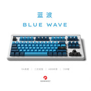 Domikey Blue Wave SA Profile ABS Doubleshot Keycaps-Chosfox