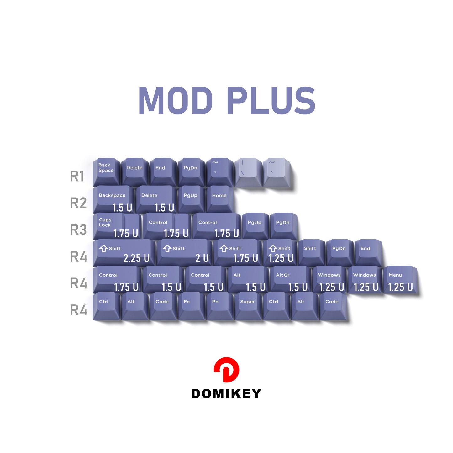 Domikey Hush Cherry Profile Keycaps-Chosfox