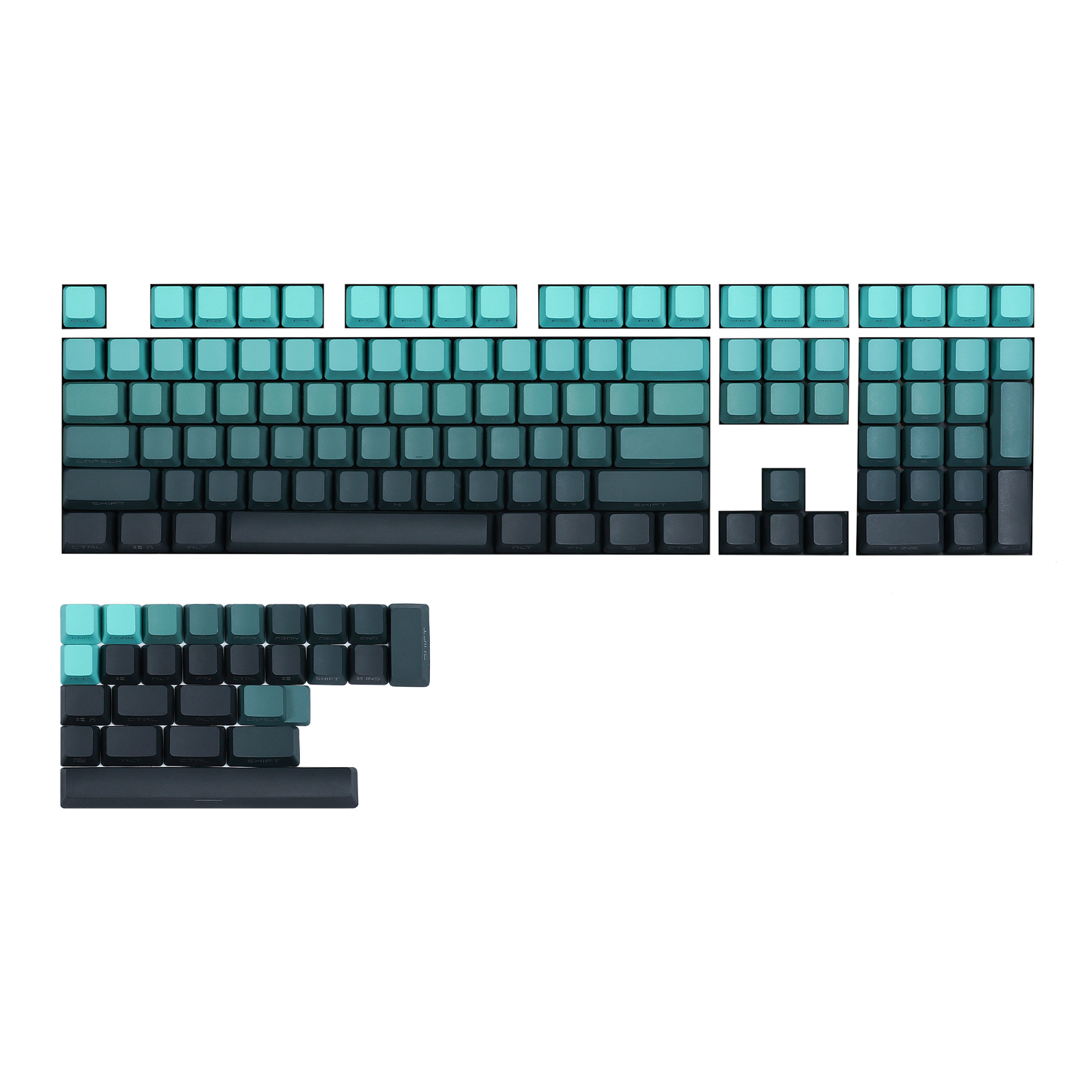 Chosfox OEM Profile Side Print Gradient Keycaps Set - 134 Keys-Chosfox